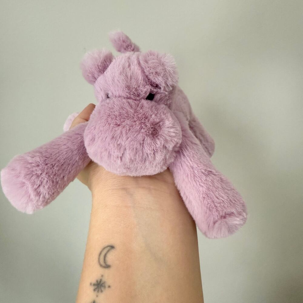 AUTHENTIC Jellycat Smudge Hippo Tiny NWT - Fast Shipping! - Picture 2 of 8